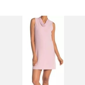 Nanette Lepore Women's Mauve Pink Cowl Neck Sheath Sleeveless Size 12